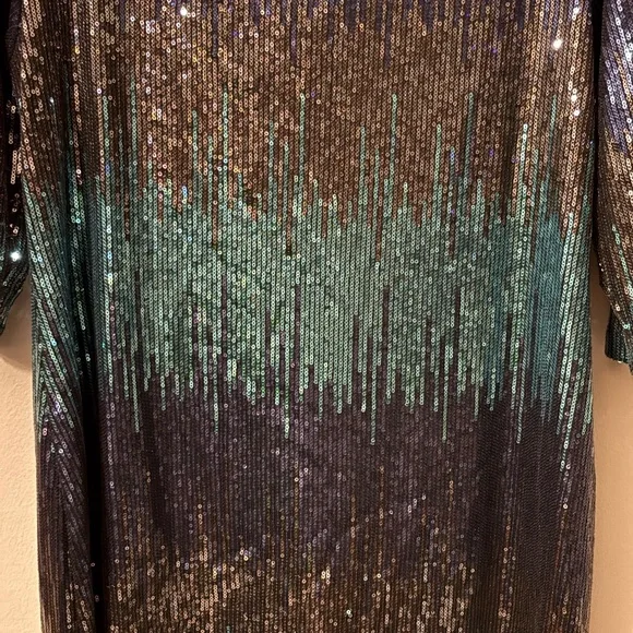 KAREN CANE - SEQUIN COCKTAIL DRESS-plus size - Picture 4 of 10